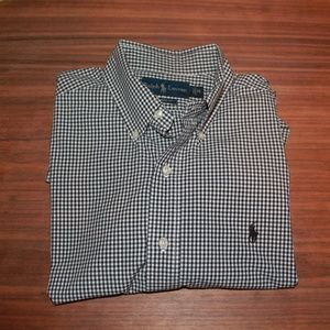 Ralph Lauren Button Down Black and White Check